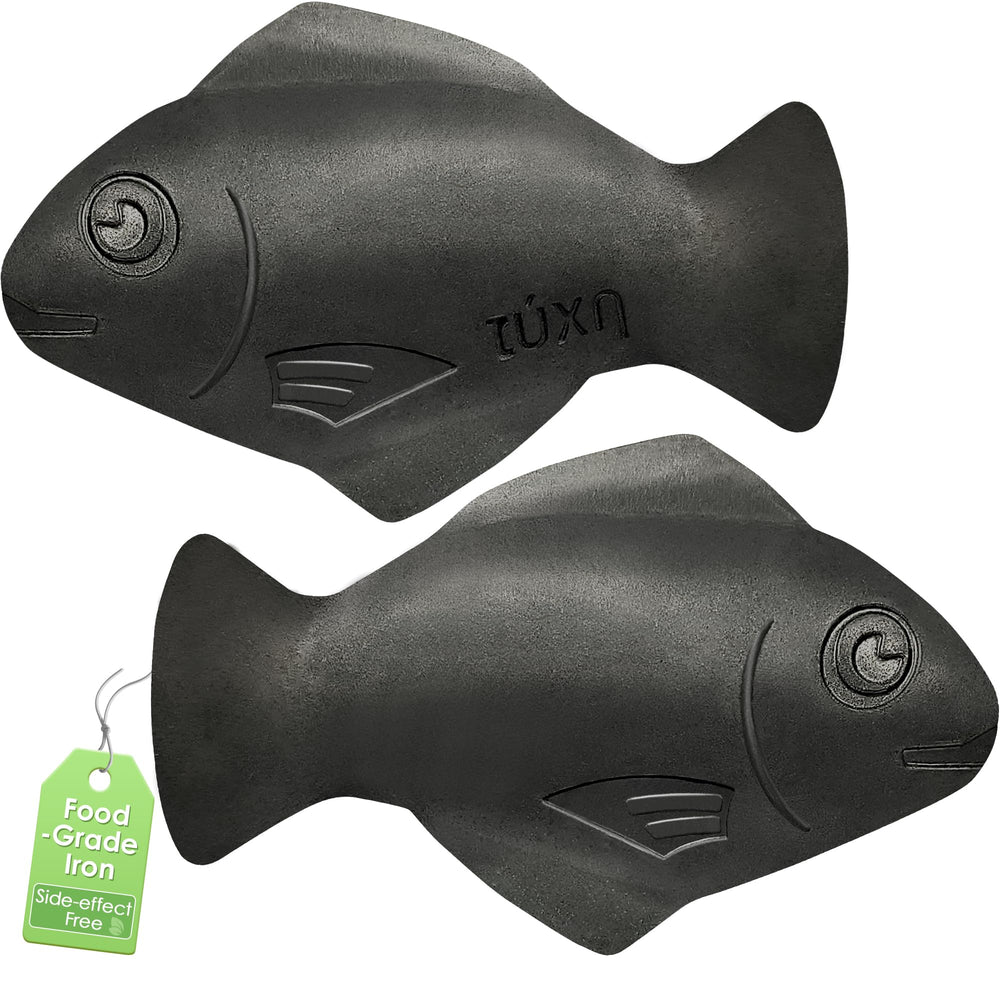 Nano Shield Iron Fish 2-pack in pot releasing gentle iron into meals.