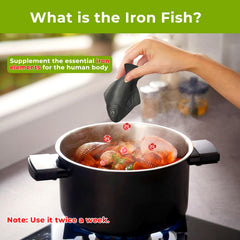 Nano Shield Iron Fish close-up shows iron release without altering flavor.