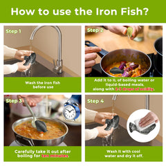 Nano Shield Iron Fish infused water demonstrates iron enrichment.