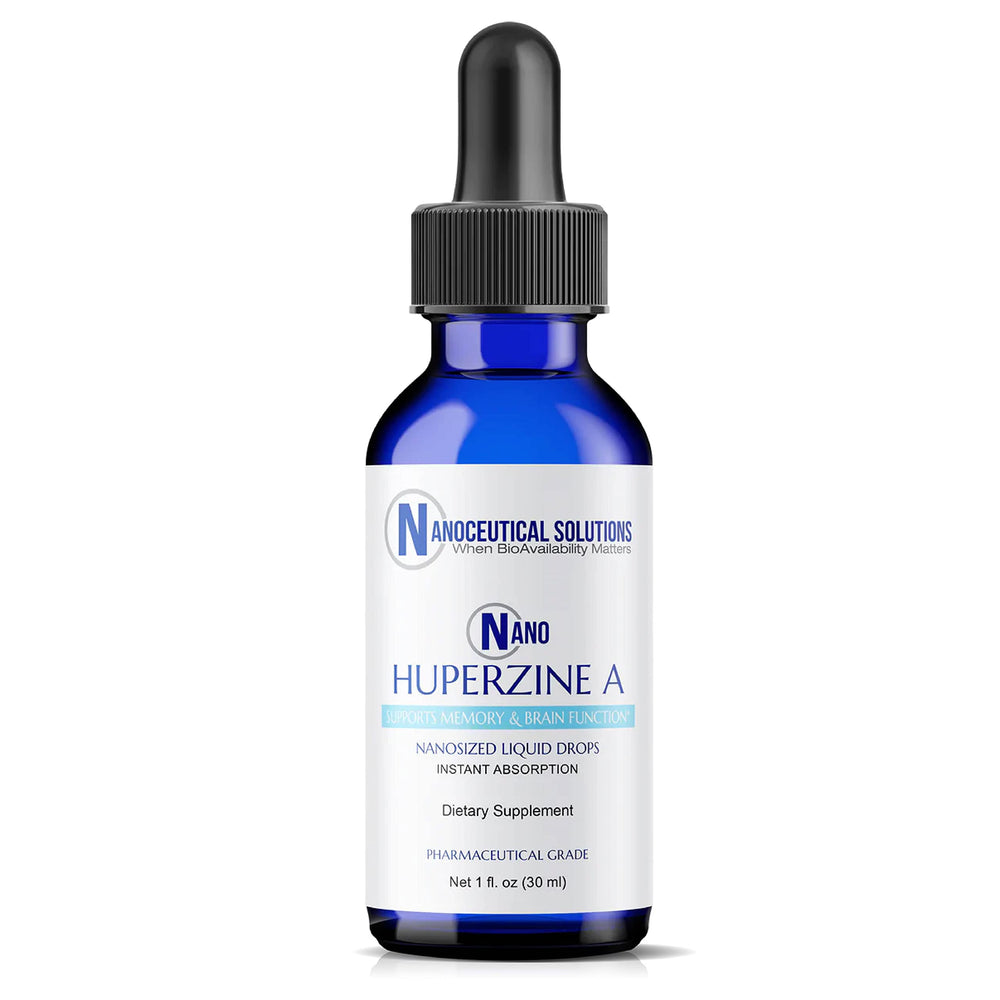 Nanoceutical Solutions Nano Huperzine A bottle ready for quick cognitive support