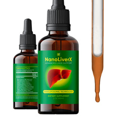 NANOREVIVE NanoLiverX bottle showcasing premium liver support for daily detox and wellness.