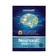 Nanowell Neuroxall bottle front shown for daily cognitive support.