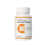 NANOWELL Super Potent Buffered Vitamin C 1000 mg bottle shown for immune support.