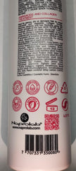 Naprolab Natural Hair bottle close-up with label and ingredients for informed use.
