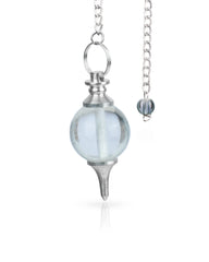 Naribabu clear quartz pendulum ball for precise divination.