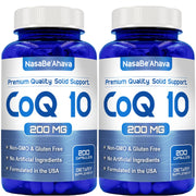 NasaBeahava CoQ10 capsules bottle for daily energy support.