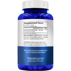 NasaBeahava CoQ10 bottle pour illustrating easy daily supplementation
