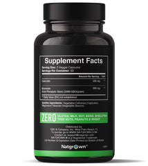 Natgrown Quercetin Bromelain capsules close-up showing 120-count bottle.