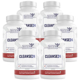 Nation Health MD Cleanse24 bottle close-up for daily gut support.