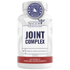 Nation Health MD Joint Complex bottle with a complete joint support formula for mobility