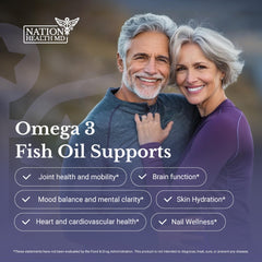 Nation Health MD lemon-flavored oil softgels to mask marine taste.