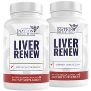 Nation Health MD Liver Renew artichoke bottle supports digestive comfort.