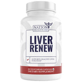 Nation Health MD Liver Renew bottle front view signaling liver support on busy days