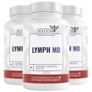 Nation Health MD Lymph MD bottle label for daily plant-based wellness support