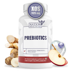 Nation Health MD Prebiotics bottle front for daily digestive support