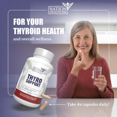 Open bottle with capsules illustrates easy-to-take daily capsule routine.