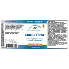Native Remedies Mucus-Clear two-pack offers value and ongoing mucus support