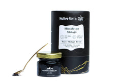 Native Rems Himalayan Shilajit Resin bottle ready for daily energy support.