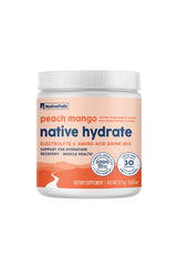 NativePath Hydrate front tub view showing 30 servings for easy daily hydration.
