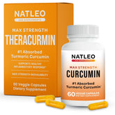 Natleo Theracurmin turmeric capsule bottle for easy daily use