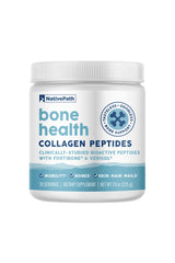 NativePath Bone Health collagen powder tub, easy-to-mix daily use