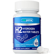 Natprime hydrogen water tabs in bottle for daily refreshing hydration.