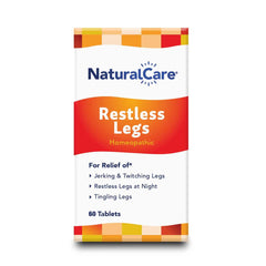 Natra-Bio NaturalCare tabletas para piernas inquietas, alivio nocturno posible.