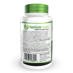 Natrium Health Immune Defense label close-up highlighting natural ingredients