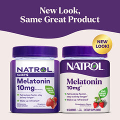 Natrol Melatonin Gummies strawberry flavor supports a tasty nightly sleep ritual.