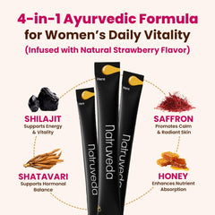 Natruveda Shilajit honey stick with saffron supports energy and mood during the day