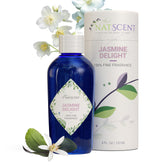 Natscent Jasmine Delight bottle 4oz for diffusers with long-lasting aroma.