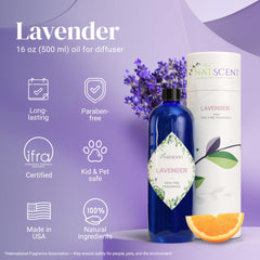 Natscent lavender oil with diffuser setup for tranquil evenings