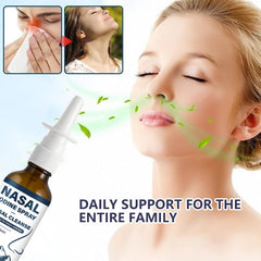 Natura Derm iodine nasal spray nozzle shows quick two-spray application.