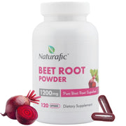 Naturafic Beetroot Capsules bottle front for daily vitality support.