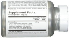 Natural Balance Ultra Colon Clenz label detail highlighting herbal blend