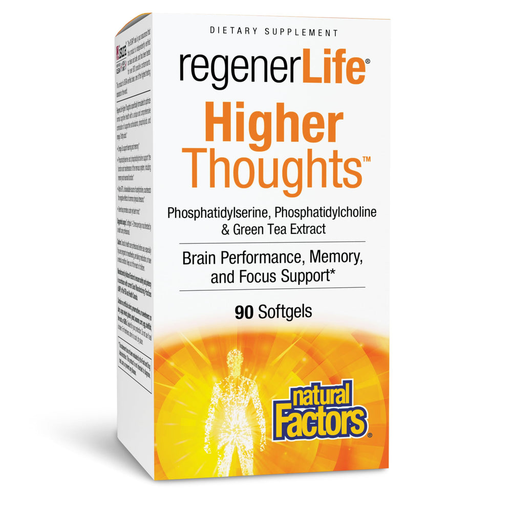 Natural Factors 3 Brains bottle front supporting calm focus