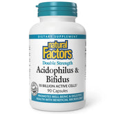 Natural Factors Acidophilus & Bifidus bottle front view for digestive balance