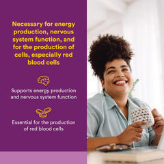 Natural Factors B12 1000 mcg tablets close-up showing tablet form.