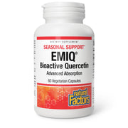 Natural Factors Bioactive Quercetin EMIQ bottle with immune-support formulation.