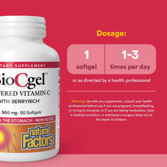 BerryRich blend label on BioCgel bottle.