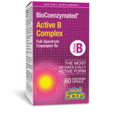 Natural Factors BioCoenzymated Active B Complex bottle on shelf for daily support