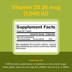 Natural Factors D3: etiqueta de calidad y certificación