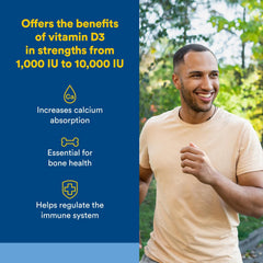 Natural Factors D3 K2 softgels bottle back with supplement details and usage.