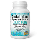 Natural Factors Glutathione LipMicel bottle highlights enhanced absorption and antioxidant support