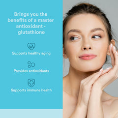 Natural Factors Glutathione LipoMicel Matrix capsules close-up displaying smooth softgels and potency