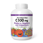 Natural Factors Kids Vitamin C blueberry wafer to promote immune support for children