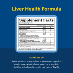 Natural Factors Liver Health Formula packaging on shelf with easy dosage cue.