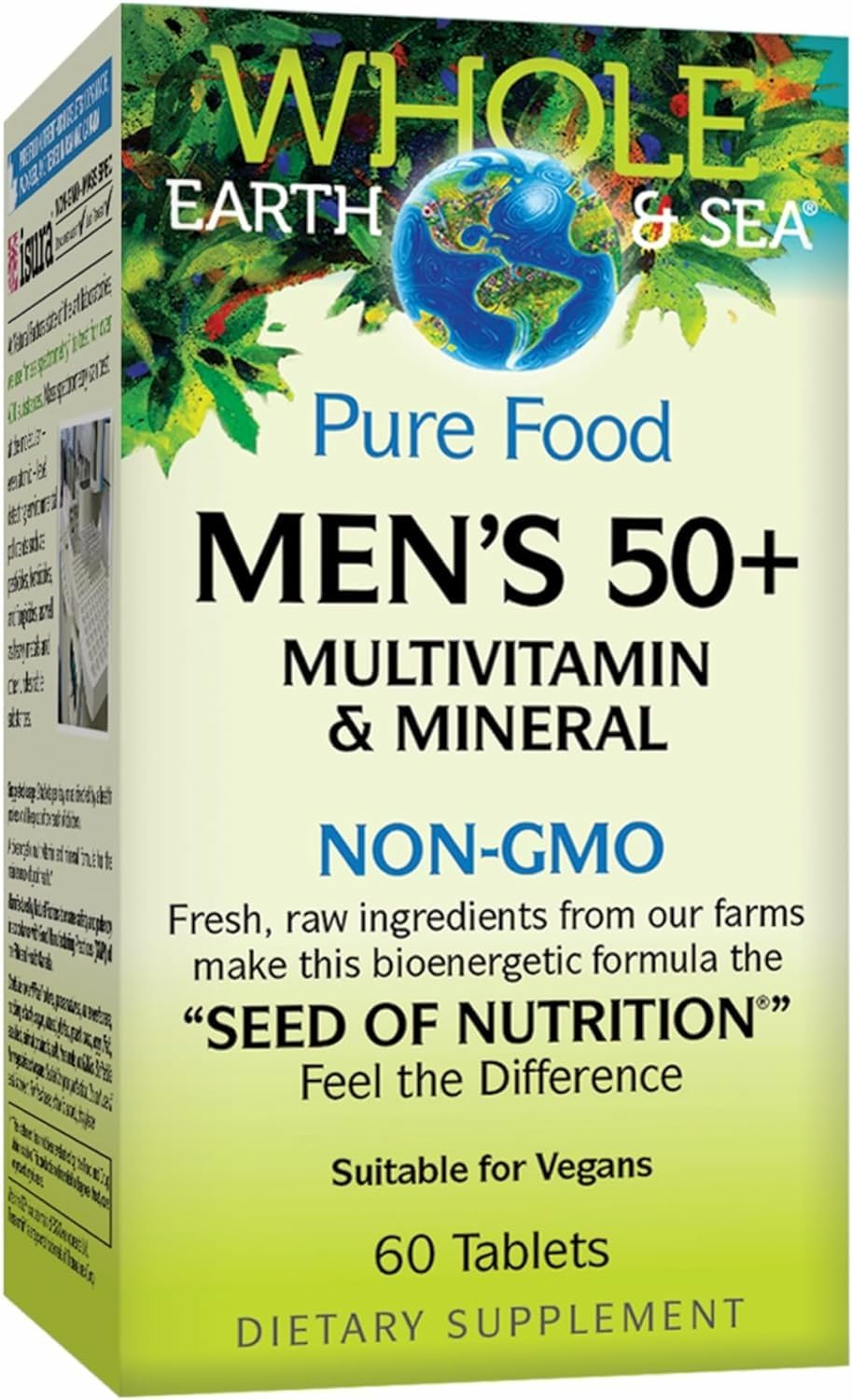 Natural Factors Men's 50+ Multivitamin bottle for daily wellness and nutrition.