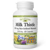 Natural Factors Milk Thistle 250 mg bottle for daily liver support.