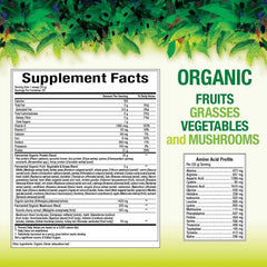 Natural Factors Organic Fermented Protein powder scoop, highlighting plant-based protein for shakes.
